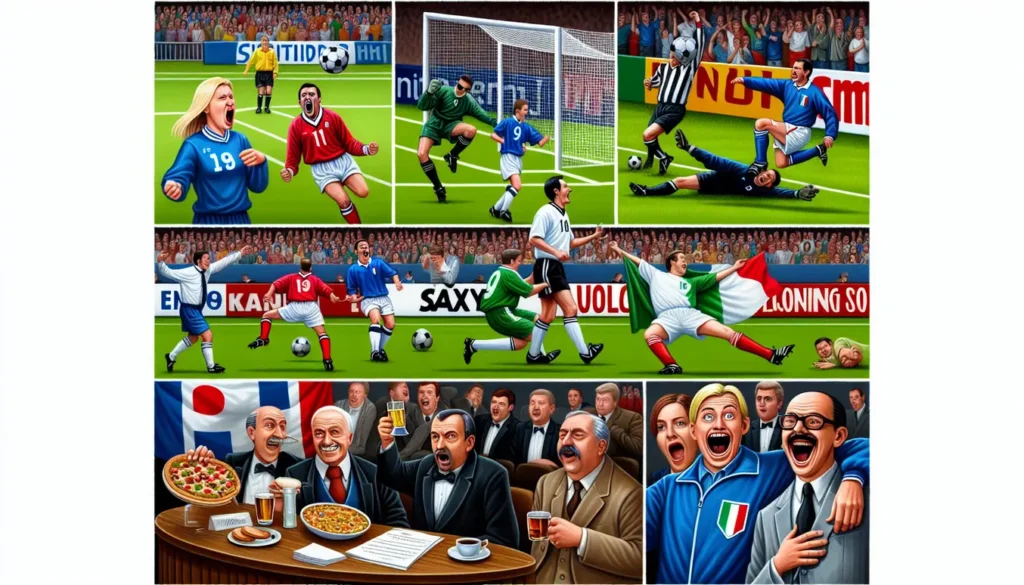 De 10 morsomste øyeblikkene i historien til fotball-EM